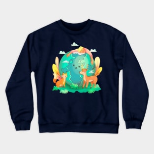 Environmental Protection watercolor Crewneck Sweatshirt